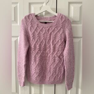 Tommy Hilfiger Pink Cable Knit Sweater